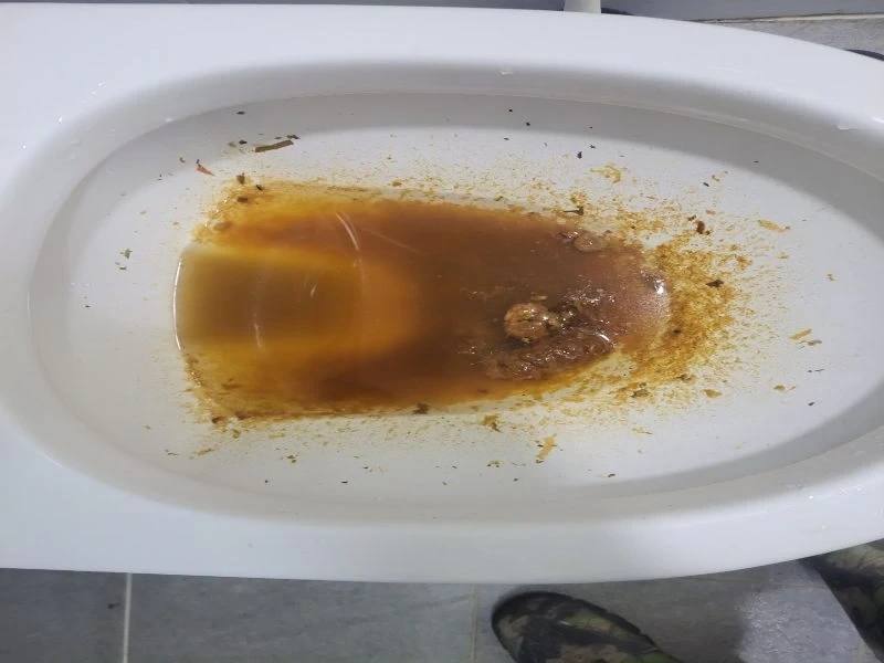 영통 변기막힘 작업사례 1